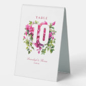 Plaque De Table Magenta Wild Mariage Rose (Verso)