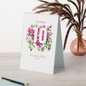 Plaque De Table Magenta Wild Mariage Rose (En SItu (Tableau))