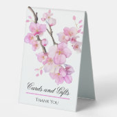 Plaque De Table Magnifiques fleurs de cerisier Sakura aquarelle ro (Recto)