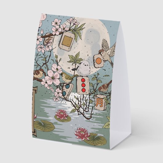 Plaque De Table Mahjong Lever de lune (Recto)