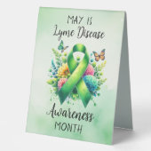 Plaque De Table Mai est le Mois de sensibilisation à la maladie de (Recto)