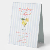 Plaque De Table Maine Squeeze Coastal Signature Cocktail  (Recto)