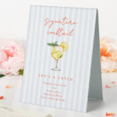 Plaque De Table Maine Squeeze Coastal Signature Cocktail  (In SItu (Mariage))