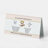 Plaque De Table Maintenant embaucher de l'aide Employé Recherché P (Recto)