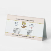 Plaque De Table Maintenant embaucher de l'aide Employé Recherché P (Verso)