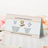 Plaque De Table Maintenant embaucher de l'aide Employé Recherché P (In SItu (Mariage))