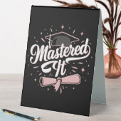 Plaque De Table Maîtrise Il Maîtrise Diplômé MBA (En SItu (Tableau))