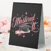 Plaque De Table Maîtrise Il Maîtrise Diplômé MBA (In SItu (Mariage))