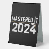 Plaque De Table Maîtrise maîtrisée Il 2024 Maîtrise (Recto)