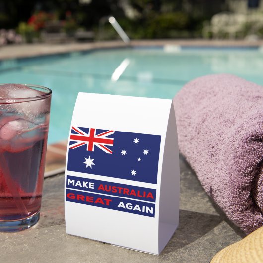 Plaque De Table Make Australia Great Again (InVersositu (sur table))