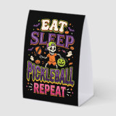 Plaque De Table Manger Dormir Pickleball Répéter Pickleball (Recto)