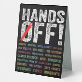 Plaque De Table Manifestation (Verso)