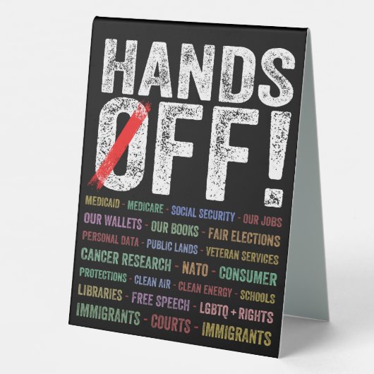 Plaque De Table Manifestation (Verso)