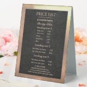 Plaque De Table Maquillage Artiste Black Gold Tarifs (In SItu (Mariage))
