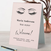 Plaque De Table maquillage d'or rose horaires d'ouverture accueil (En SItu (Tableau))