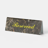 Plaque De Table Marbre élégant Réservé (Recto)