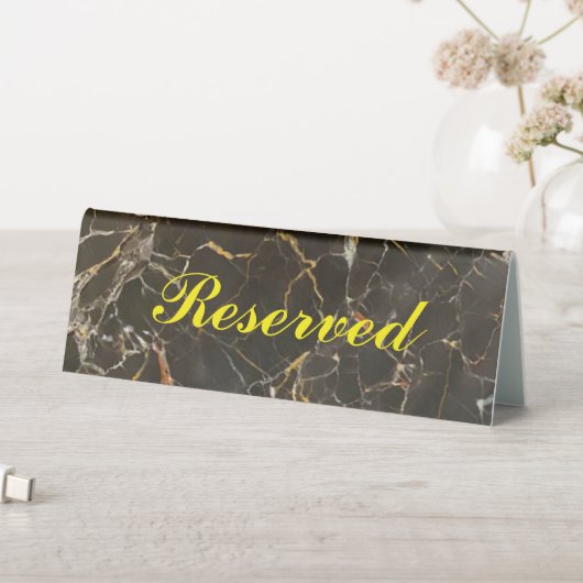 Plaque De Table Marbre élégant Réservé (En SItu (Tableau))
