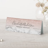 Plaque De Table Marbre noir moderne rose or parties scintillant om (En SItu (Tableau))