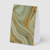 Plaque De Table Marbre Onyx Vert Et Or (Verso)