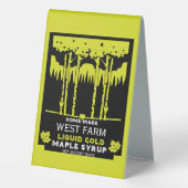 Plaque De Table Marché des producteurs de sirop d'érable (Verso)