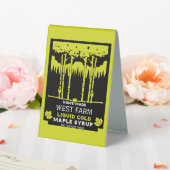 Plaque De Table Marché des producteurs de sirop d'érable (In SItu (Mariage))
