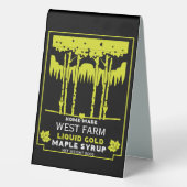 Plaque De Table Marché des producteurs de sirop d'érable (Verso)