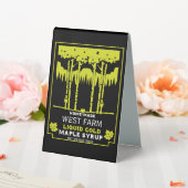 Plaque De Table Marché des producteurs de sirop d'érable (In SItu (Mariage))