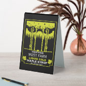 Plaque De Table Marché des producteurs de sirop d'érable (En SItu (Tableau))