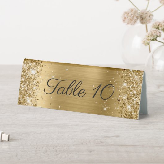 Plaque De Table Mariage à huile d'or (En SItu (Tableau))