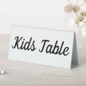 Plaque De Table Mariage blanc moderne à double face enfants (En SItu (Tableau))