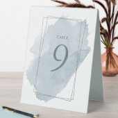 Plaque De Table Mariage Bleu Duché Numéro De Table Et Carte De Siè (En SItu (Tableau))