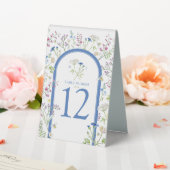 Plaque De Table mariage bleu fleur sauvage floral (In SItu (Mariage))