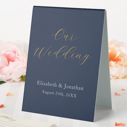 Plaque De Table Mariage bleu opulent (In SItu (Mariage))