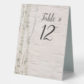 Plaque De Table Mariage Brich Tree (Recto)