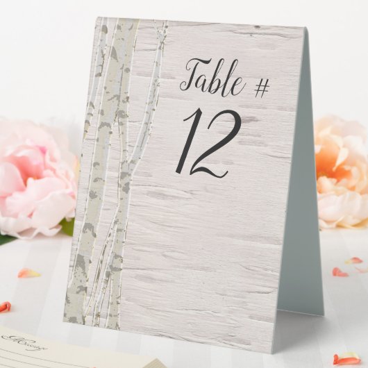 Plaque De Table Mariage Brich Tree (In SItu (Mariage))