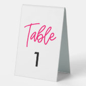 Plaque De Table Mariage calligraphie moderne (Verso)