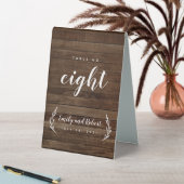Plaque De Table Mariage campagnard rustique chic moderne en bois (En SItu (Tableau))