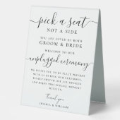 Plaque De Table Mariage Cérémonie de débranchement Choisissez un s (Recto)