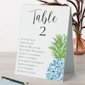 Plaque De Table Mariage d'ananas, tableau Numéro de table (En SItu (Tableau))
