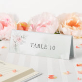 Plaque De Table Mariage d'aquarelle florale couleur rose pâle (In SItu (Mariage))