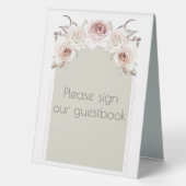 Plaque De Table Mariage d'arc Rose de Bohême (Recto)