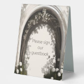 Plaque De Table Mariage d'arche botanique romantique (Recto)