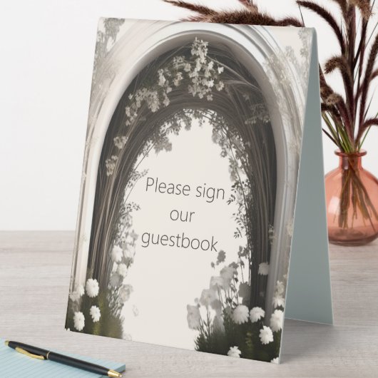 Plaque De Table Mariage d'arche botanique romantique (En SItu (Tableau))