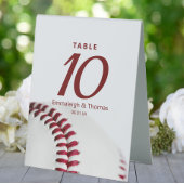 Plaque De Table Mariage de baseball numérique