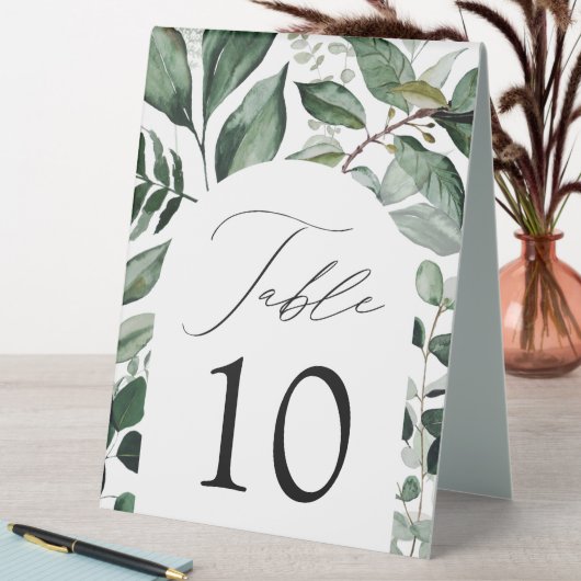 Plaque De Table Mariage de cadre d'arc de verdure abondant Numéro (En SItu (Tableau))