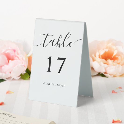 Plaque De Table Mariage de calligraphie classique Numéro de table (In SItu (Mariage))