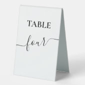 Plaque De Table Mariage de calligraphie de script moderne (Recto)