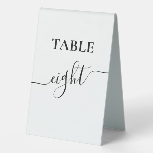 Plaque De Table Mariage de calligraphie de script moderne (Verso)