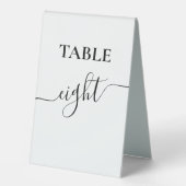 Plaque De Table Mariage de calligraphie de script moderne (Recto)