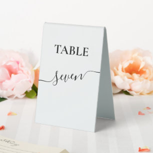 Plaque De Table Mariage de calligraphie de script moderne